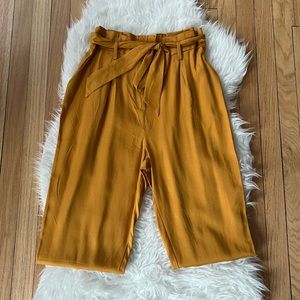 Yellow/Gold Tie Waist Pants